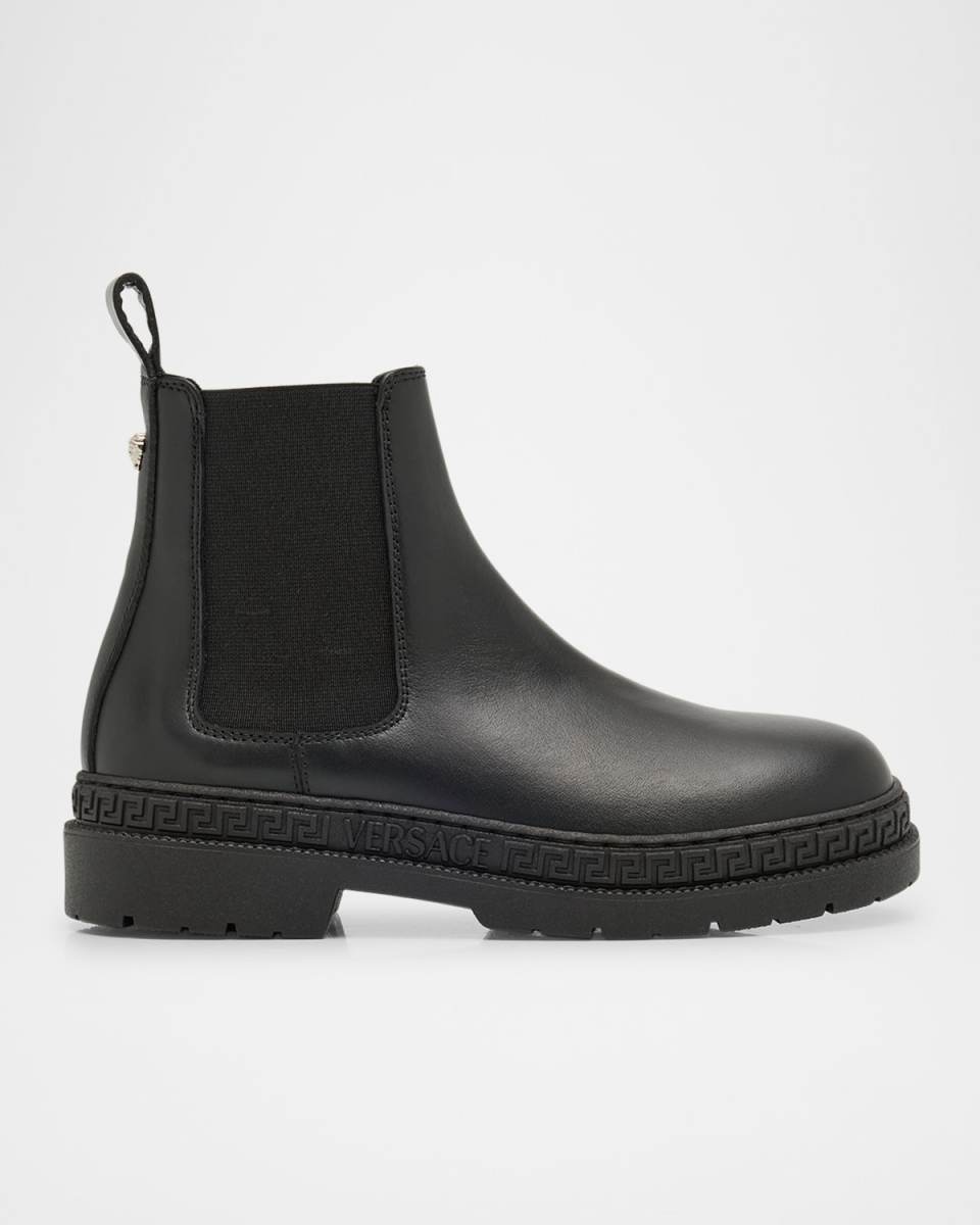 Girl's Leather Chelsea Boots, Kids